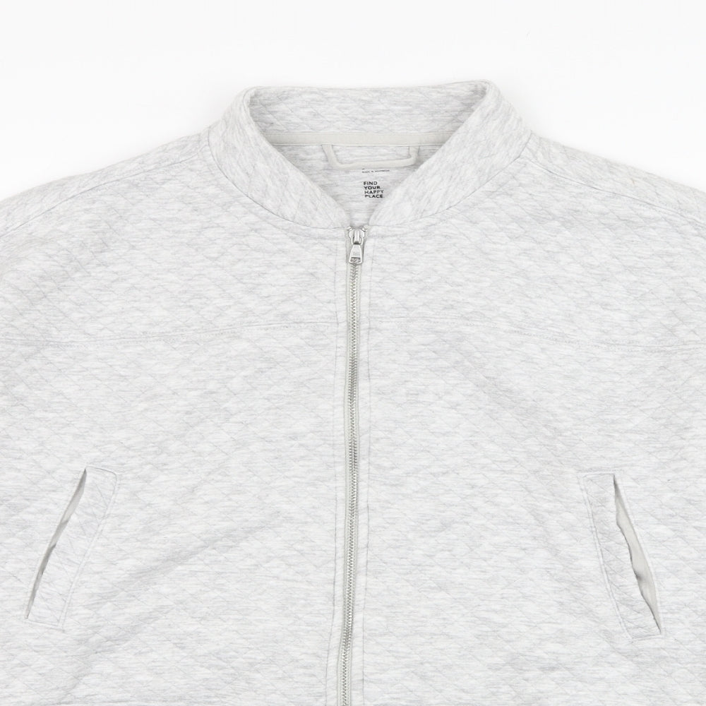 Womens UK Size S Gilly Hicks Grey Full Zip Sweatshirt
