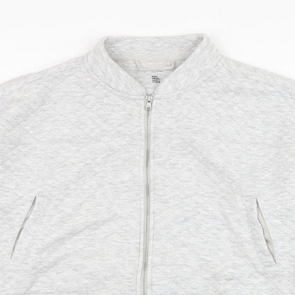 Womens UK Size S Gilly Hicks Grey Full Zip Sweatshirt