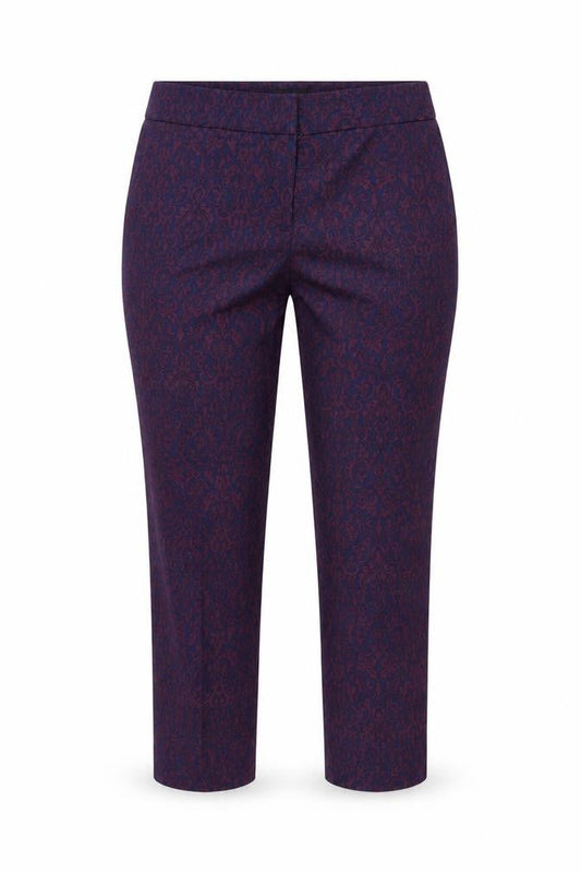 Womens UK Size 12 Warehouse Regular Fit Carrot Blue Trousers