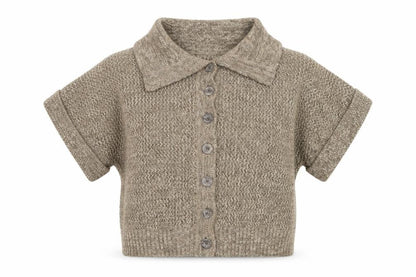Womens UK Size L Ellie Louise Brown Cardigan Jumper