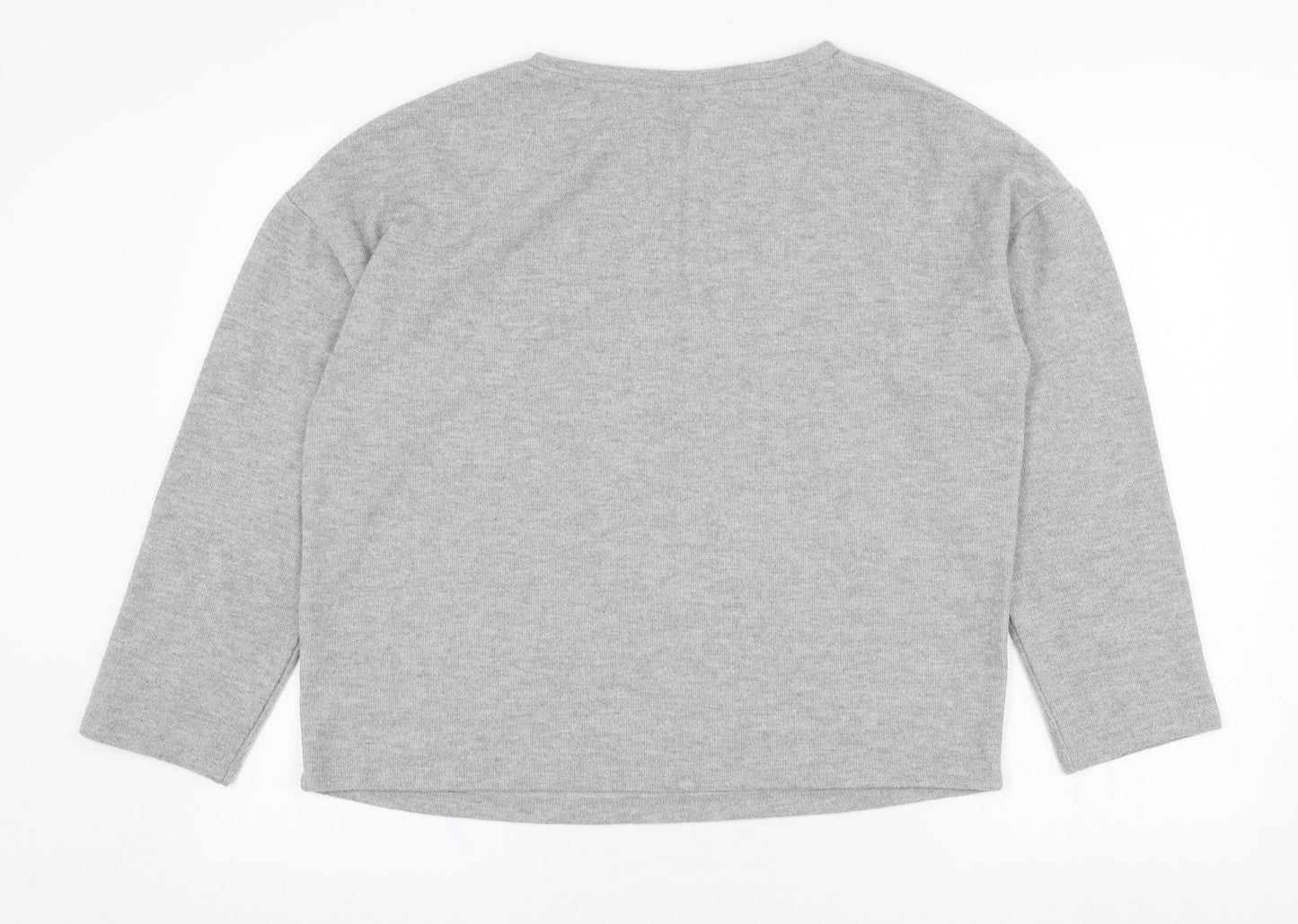 F&F Womens Grey  Polyester Pullover Sweatshirt Size 12  Pullover - Star