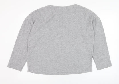 F&F Womens Grey  Polyester Pullover Sweatshirt Size 12  Pullover - Star
