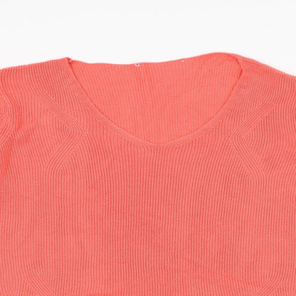 Womens UK Size 16 Marks and Spencer Pink Pullover Jumper