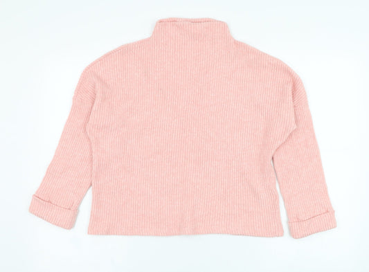 H&M Womens Pink  Viscose Pullover Sweatshirt Size S  Pullover