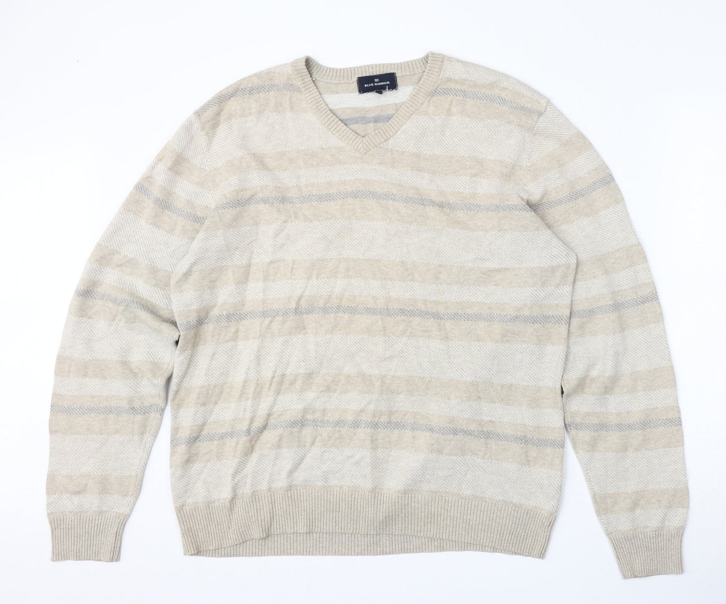 Womens UK Size L Marks and Spencer Beige Pullover Jumper