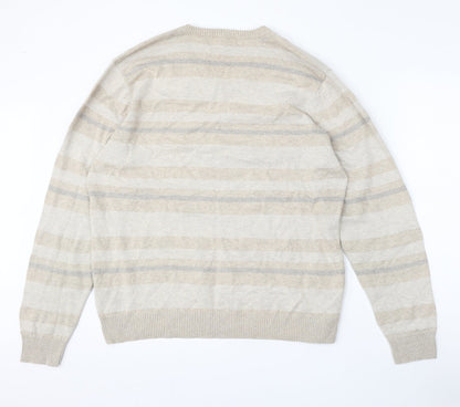 Womens UK Size L Marks and Spencer Beige Pullover Jumper