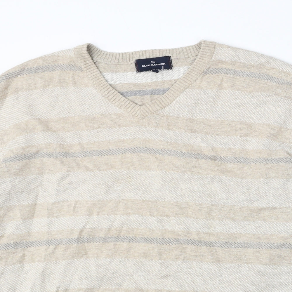 Womens UK Size L Marks and Spencer Beige Pullover Jumper
