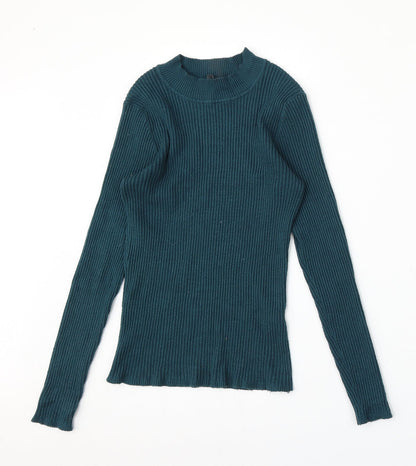 Primark Womens Blue Round Neck  Viscose Pullover Jumper Size 12