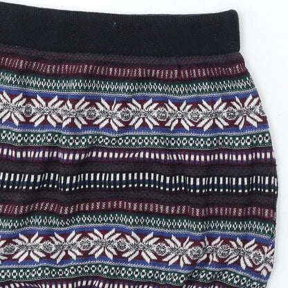 BDG Womens Multicoloured Geometric Cotton A-Line Skirt Size M  Regular