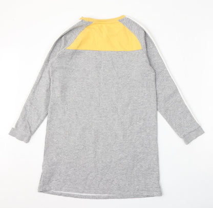 Nutmeg Girls Grey  Cotton Pullover Sweatshirt Size 10-11 Years