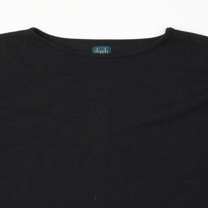 DASH Womens Black  Polyester Pullover Sweatshirt Size L