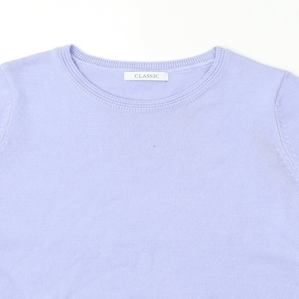 Womens UK Size 8 Marks and Spencer Blue Pullover Jumper