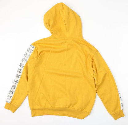 915 Generation Girls Yellow  Polyester Pullover Hoodie Size 12-13 Years
