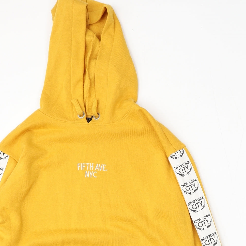 915 Generation Girls Yellow  Polyester Pullover Hoodie Size 12-13 Years
