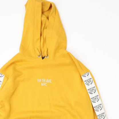 915 Generation Girls Yellow  Polyester Pullover Hoodie Size 12-13 Years