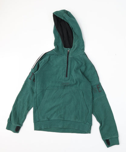 Nutmeg Girls Green  Cotton Pullover Hoodie Size 8-9 Years