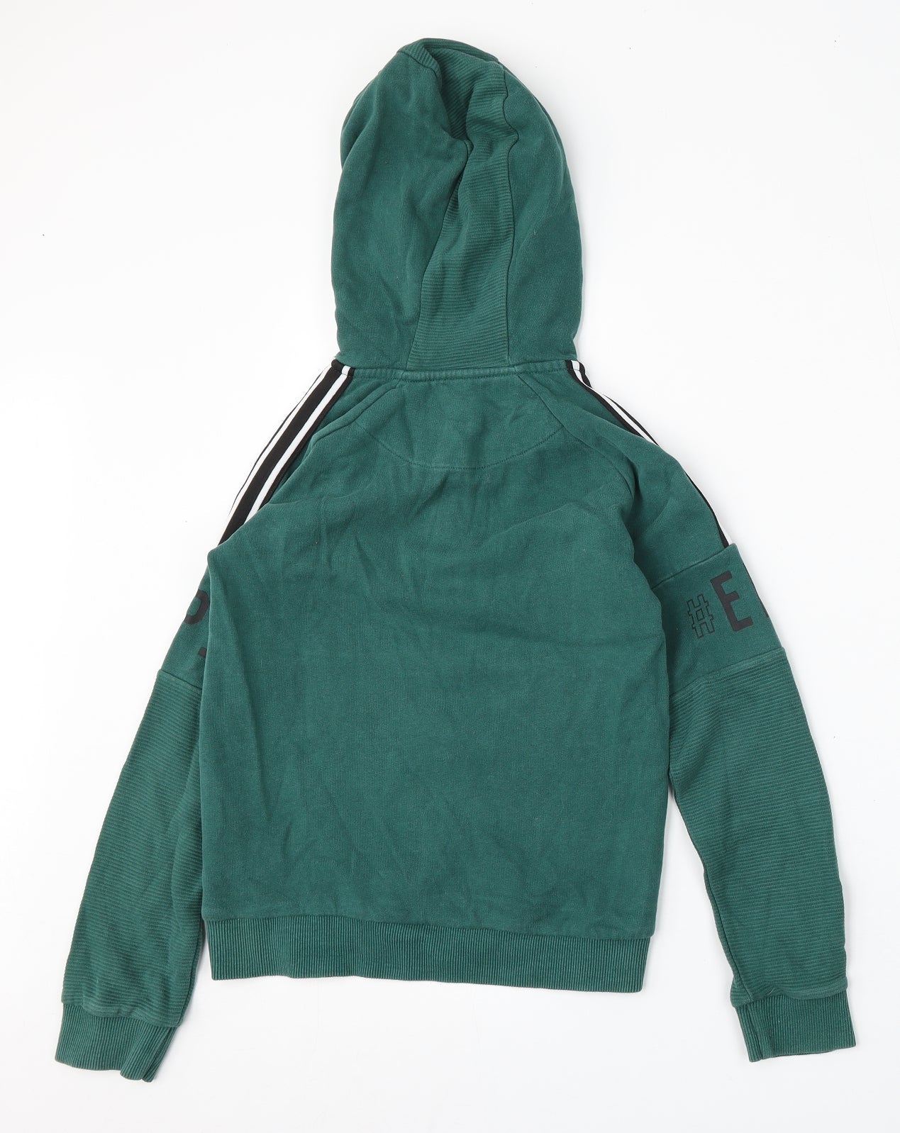 Nutmeg Girls Green  Cotton Pullover Hoodie Size 8-9 Years