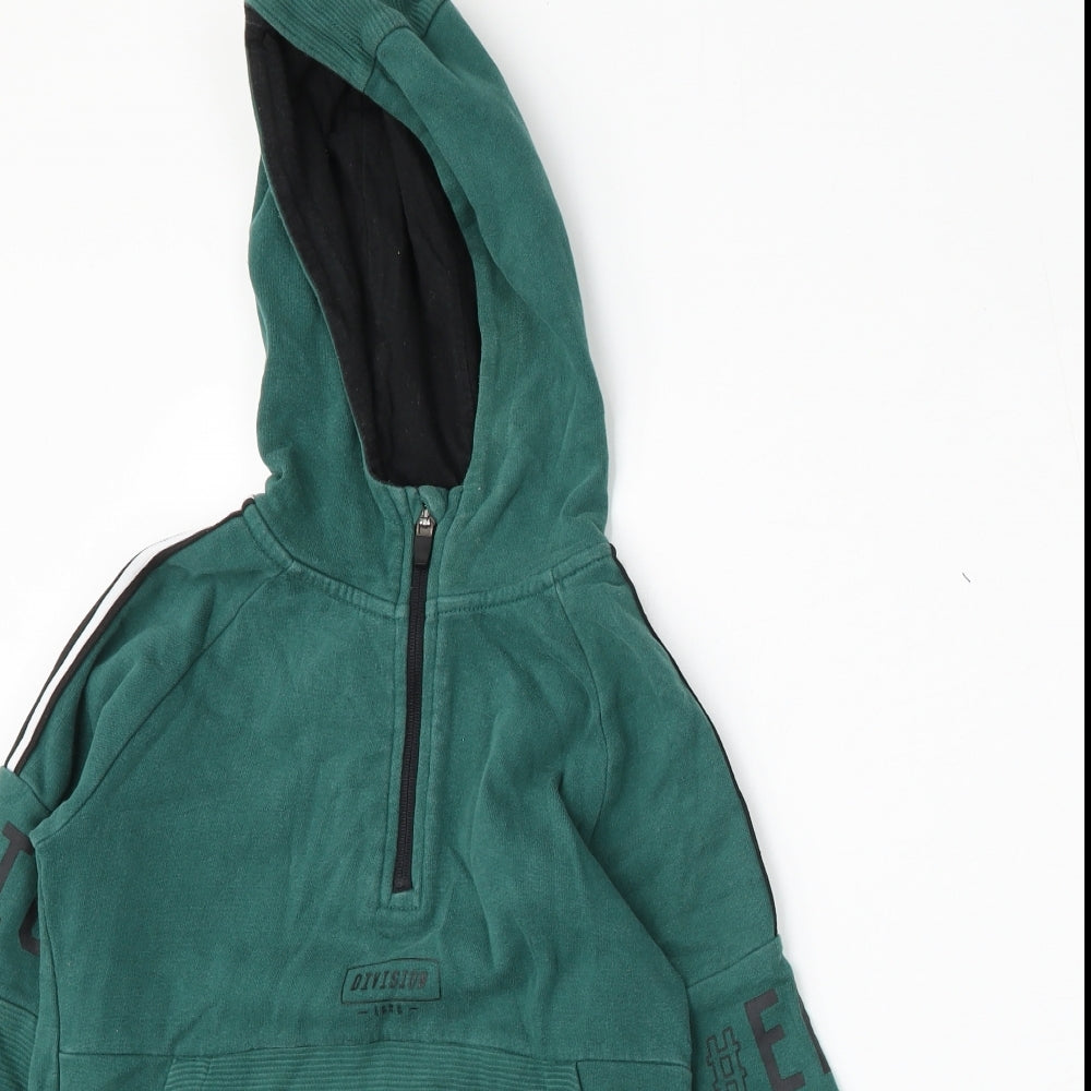 Nutmeg Girls Green  Cotton Pullover Hoodie Size 8-9 Years