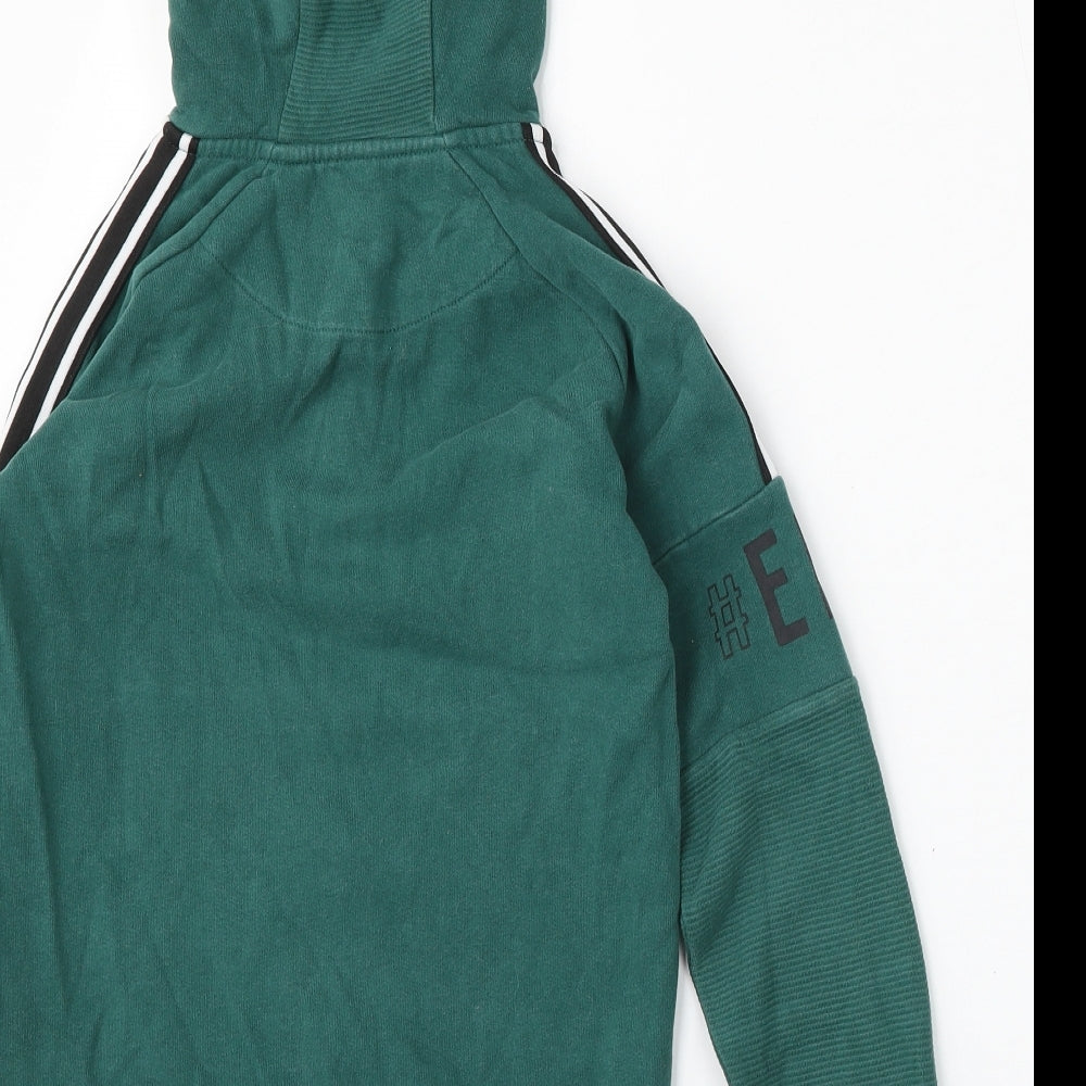 Nutmeg Girls Green  Cotton Pullover Hoodie Size 8-9 Years