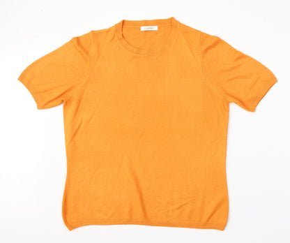 Womens UK Size 16 Marks and Spencer Orange Pullover Jumper