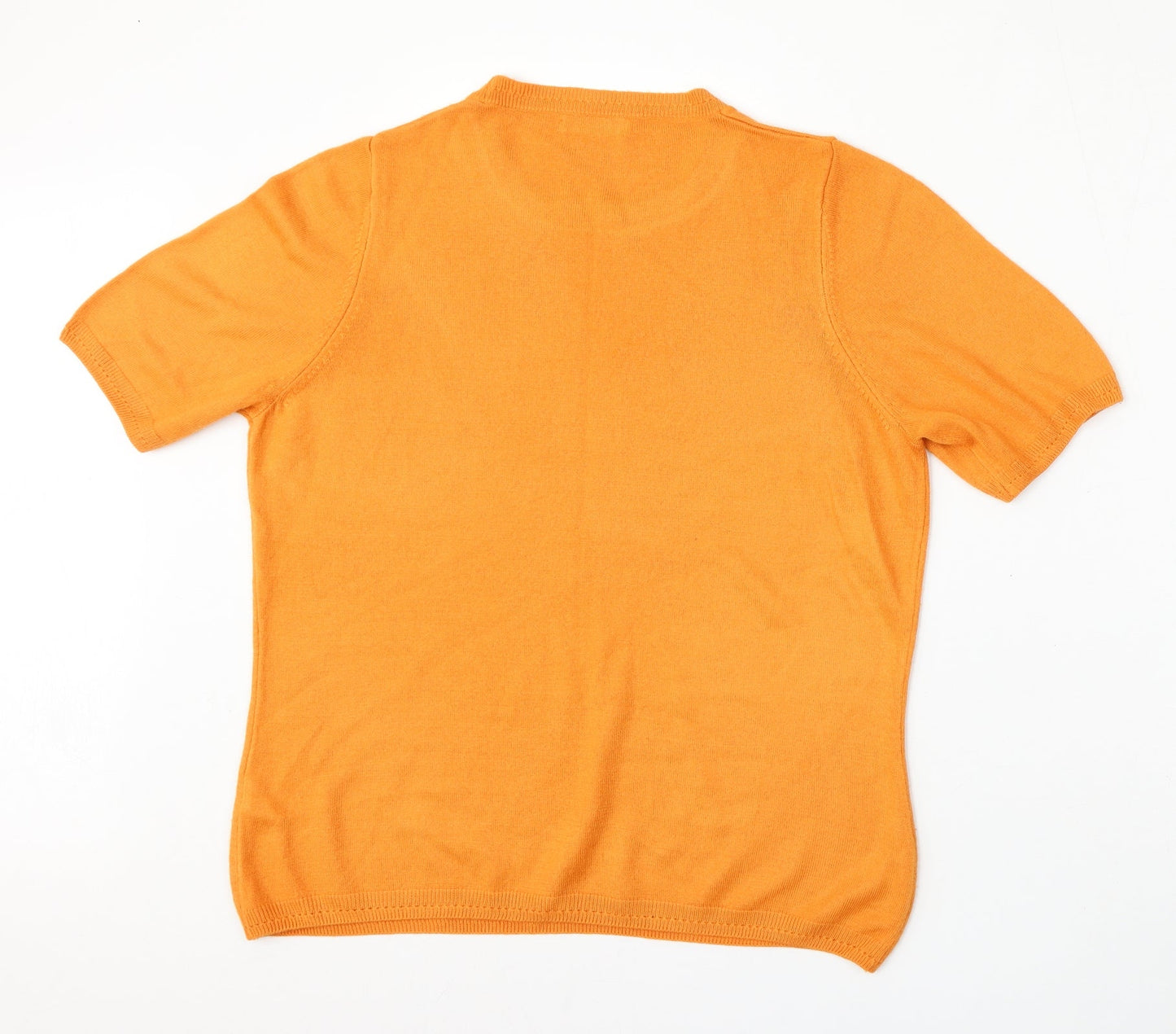 Womens UK Size 16 Marks and Spencer Orange Pullover Jumper
