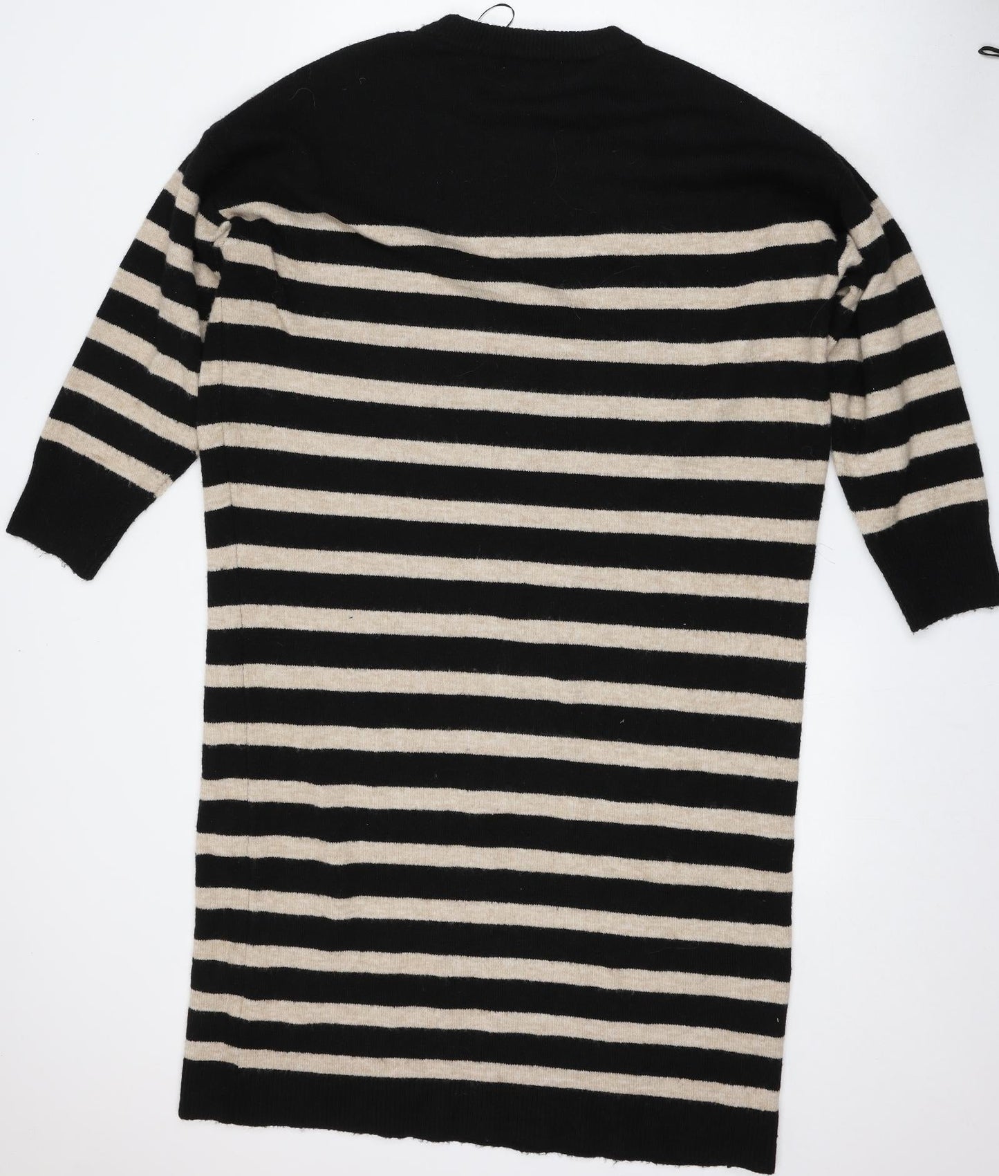 Primark Womens Multicoloured Round Neck Striped Polyester Pullover Jumper Size 14