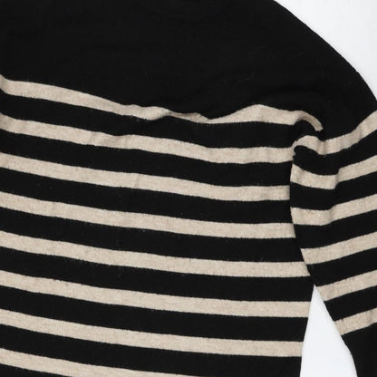 Primark Womens Multicoloured Round Neck Striped Polyester Pullover Jumper Size 14