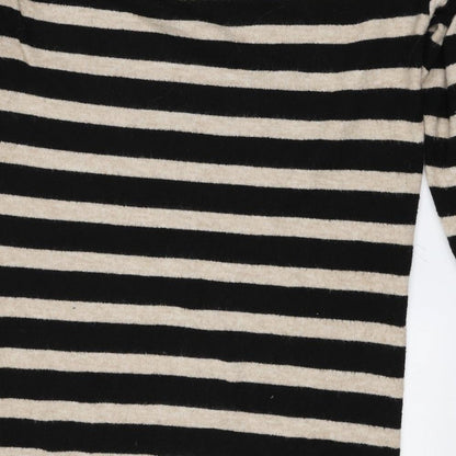 Primark Womens Multicoloured Round Neck Striped Polyester Pullover Jumper Size 14