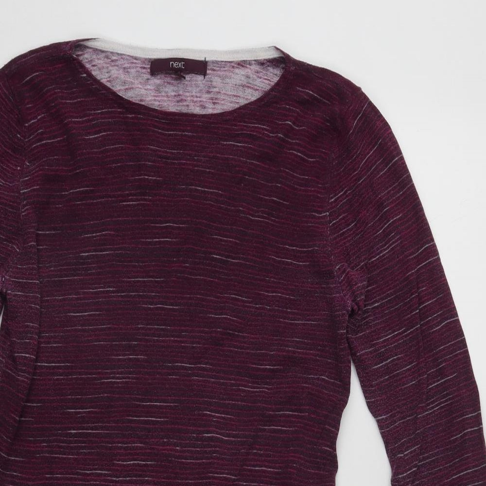 Womens UK Size 10 NEXT Purple Basic Blouse