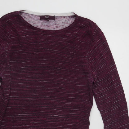 Womens UK Size 10 NEXT Purple Basic Blouse