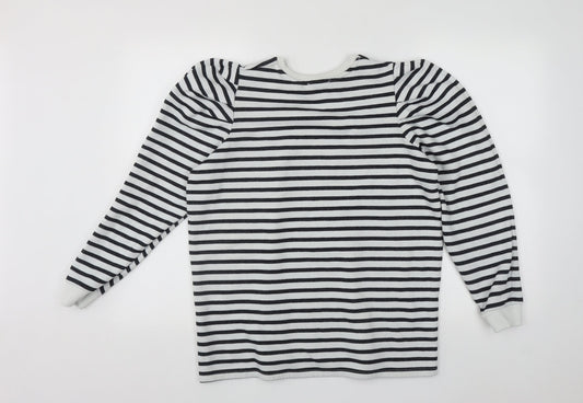 Womens UK Size L Papaya White Pullover Jumper