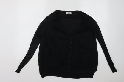 Womens UK Size M Nicole Black Cardigan Jumper
