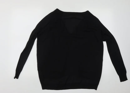 Womens UK Size M Nicole Black Cardigan Jumper