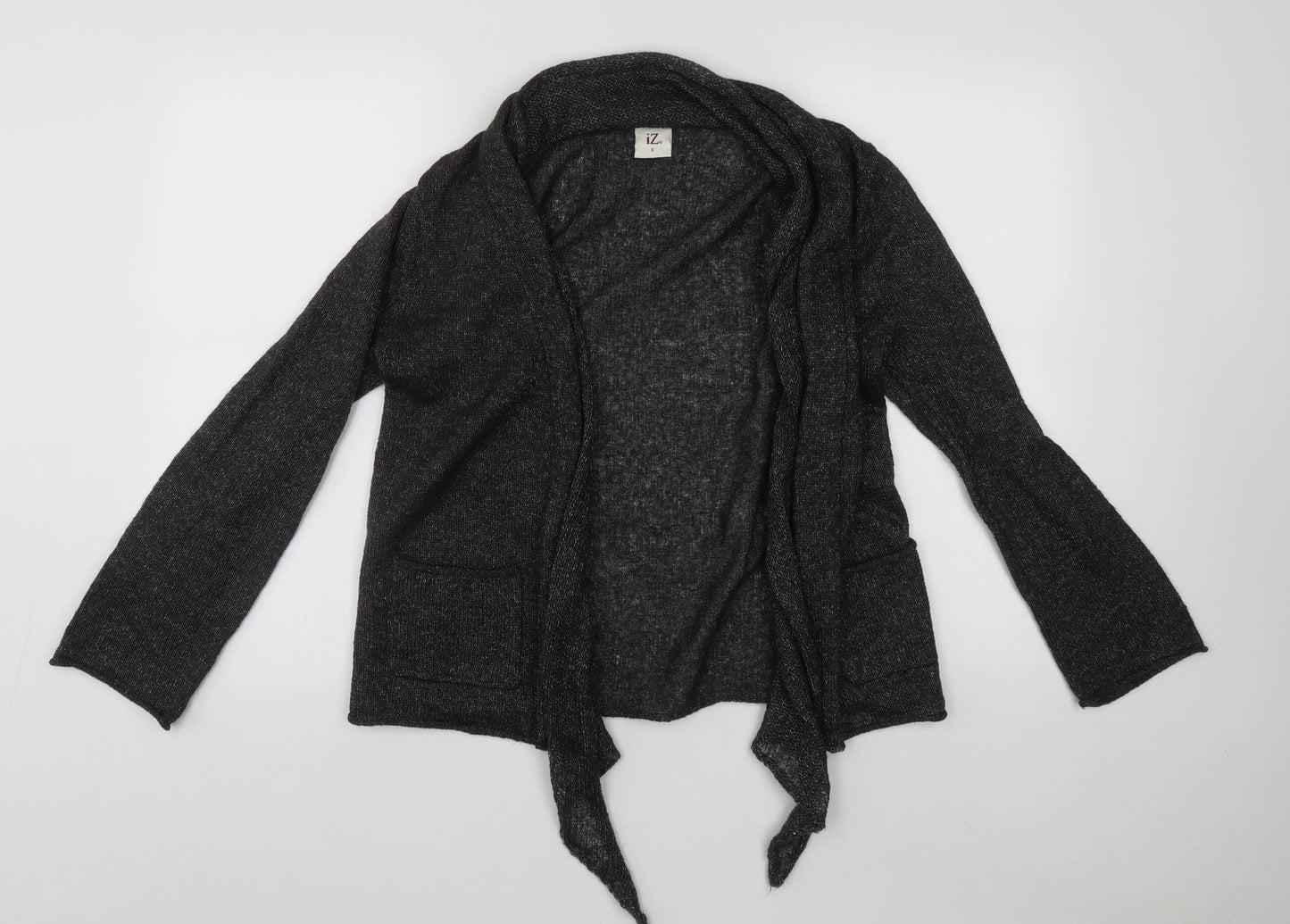 IZ Womens Green V-Neck  Acrylic Cardigan Jumper Size S