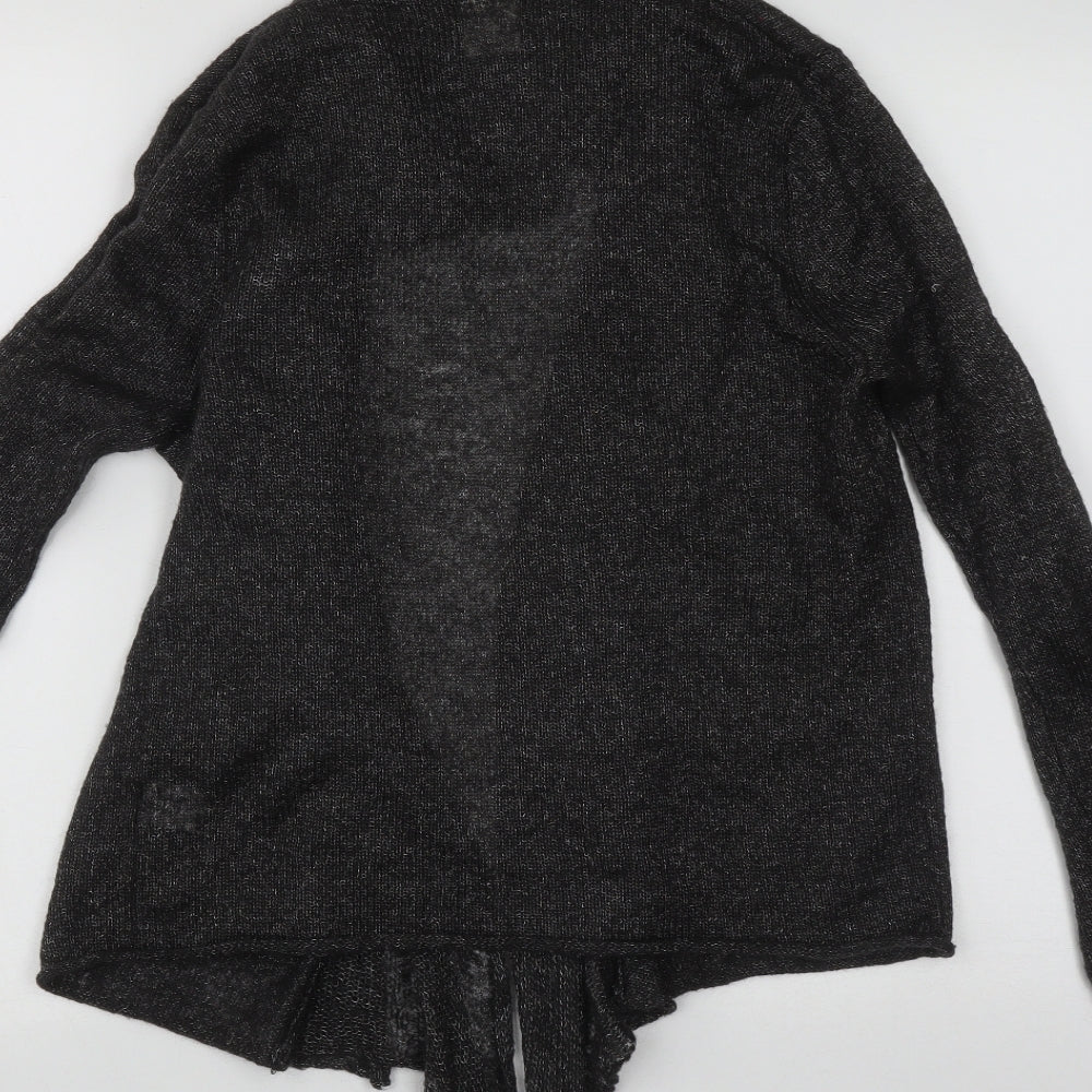 IZ Womens Green V-Neck  Acrylic Cardigan Jumper Size S