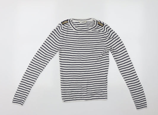 Womens UK Size 10 Miss Selfridge White Pullover Jumper