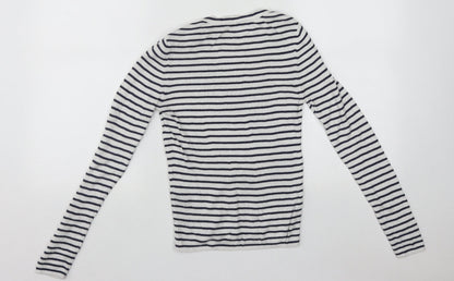Womens UK Size 10 Miss Selfridge White Pullover Jumper