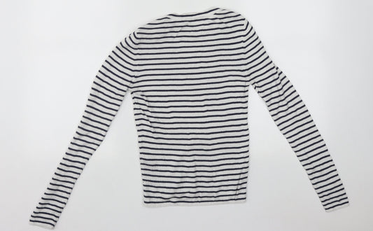 Womens UK Size 10 Miss Selfridge White Pullover Jumper