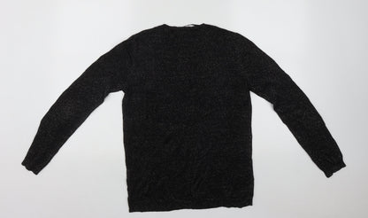 Primark Womens Black Round Neck  Polyester Pullover Jumper Size 12