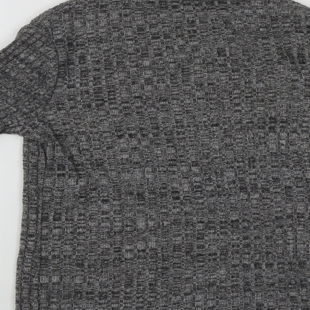 Primark Womens Grey High Neck  Polyester Pullover Jumper Size 6