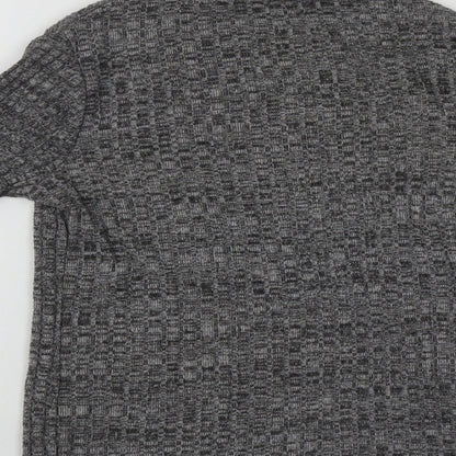 Primark Womens Grey High Neck  Polyester Pullover Jumper Size 6