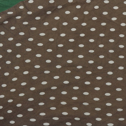 Indiwoman Womens Brown Round Neck Polka Dot Cotton Pullover Jumper Size L