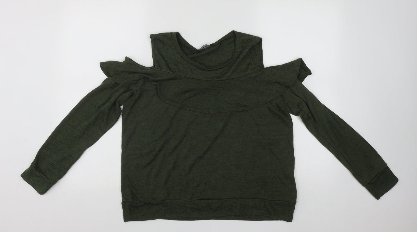 Womens UK Size 16 Select Green Basic Blouse