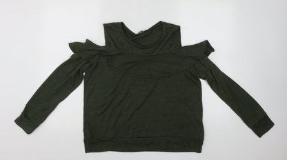 Womens UK Size 16 Select Green Basic Blouse