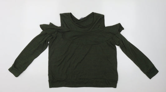 Womens UK Size 16 Select Green Basic Blouse