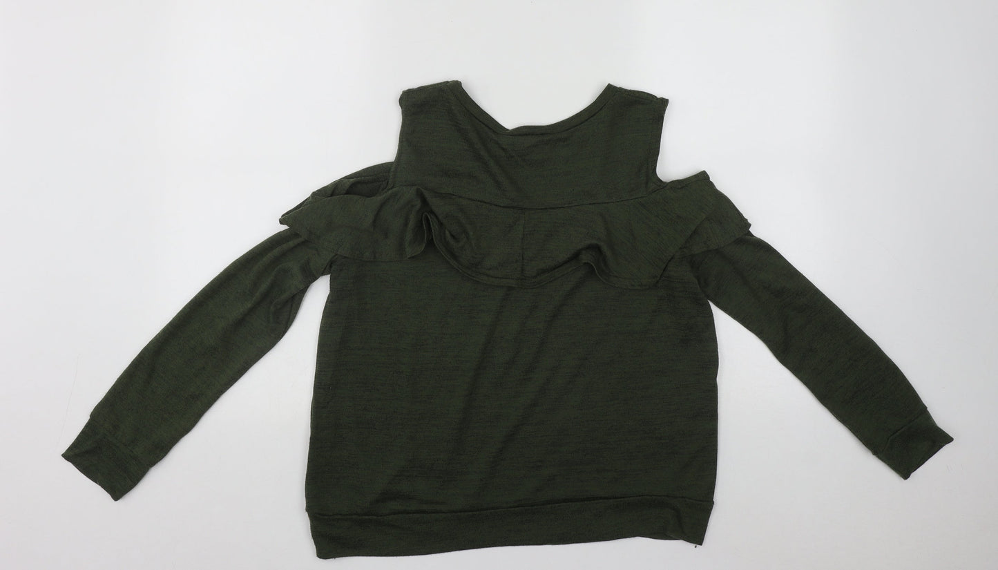 Womens UK Size 16 Select Green Basic Blouse