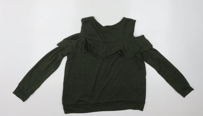 Womens UK Size 16 Select Green Basic Blouse