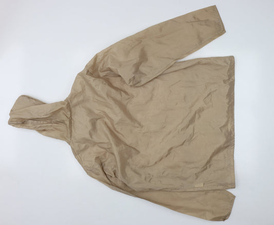 Rainy Days Womens Beige   Rain Coat Coat Size M  Zip