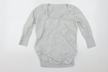 Womens UK Size 8 Debenhams Grey Pullover Jumper
