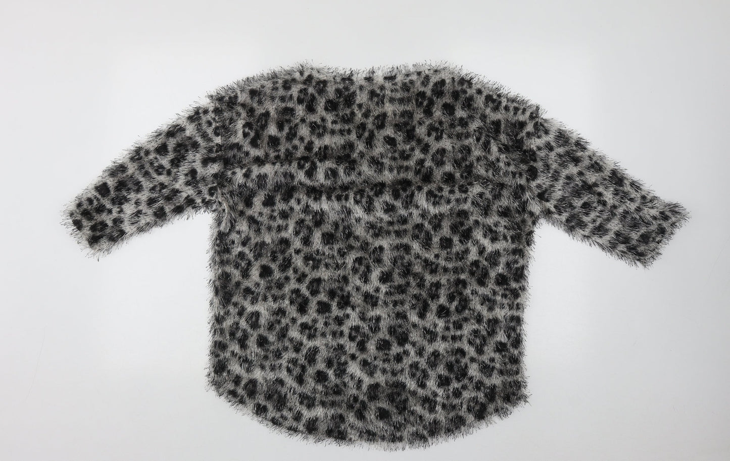 George Womens Multicoloured Round Neck Geometric Polyester Pullover Jumper Size 14